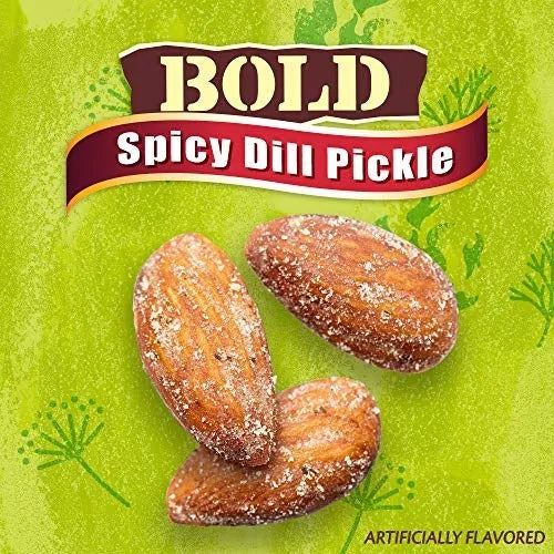 Blue Diamond Bold Spicy Dill Pickle Almonds: 12-Piece Box
