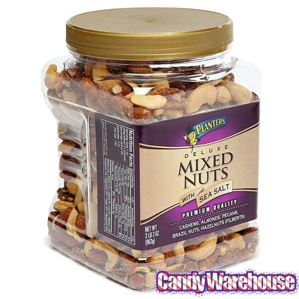 Planters Salted Deluxe Mixed Nuts: 34-Ounce Tub