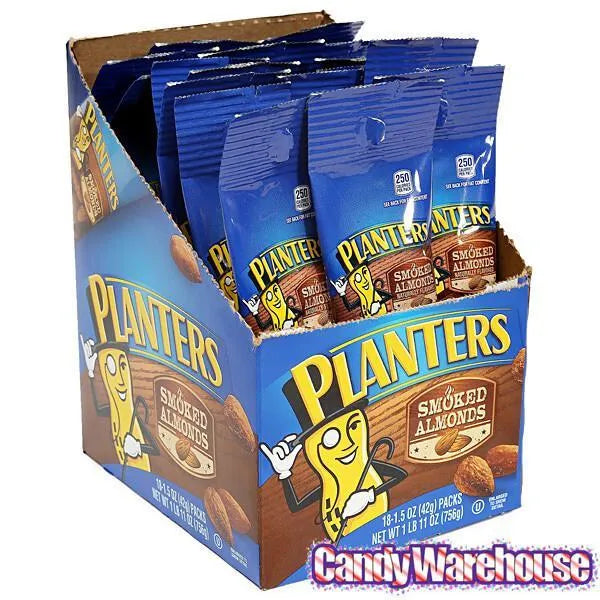 Planters Smoked Almonds 1.5-Ounce Bags: 18-Piece Box