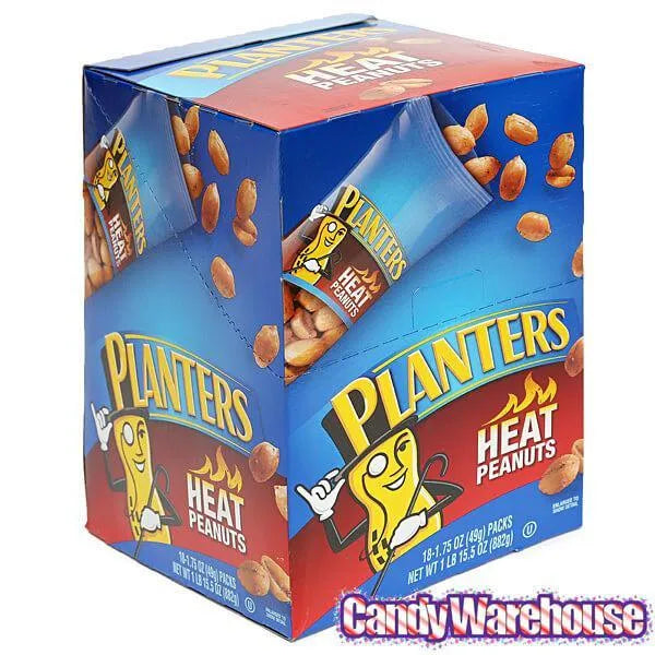 Planters Spicy Heat Peanuts 1.75-Ounce Bags: 18-Piece Box